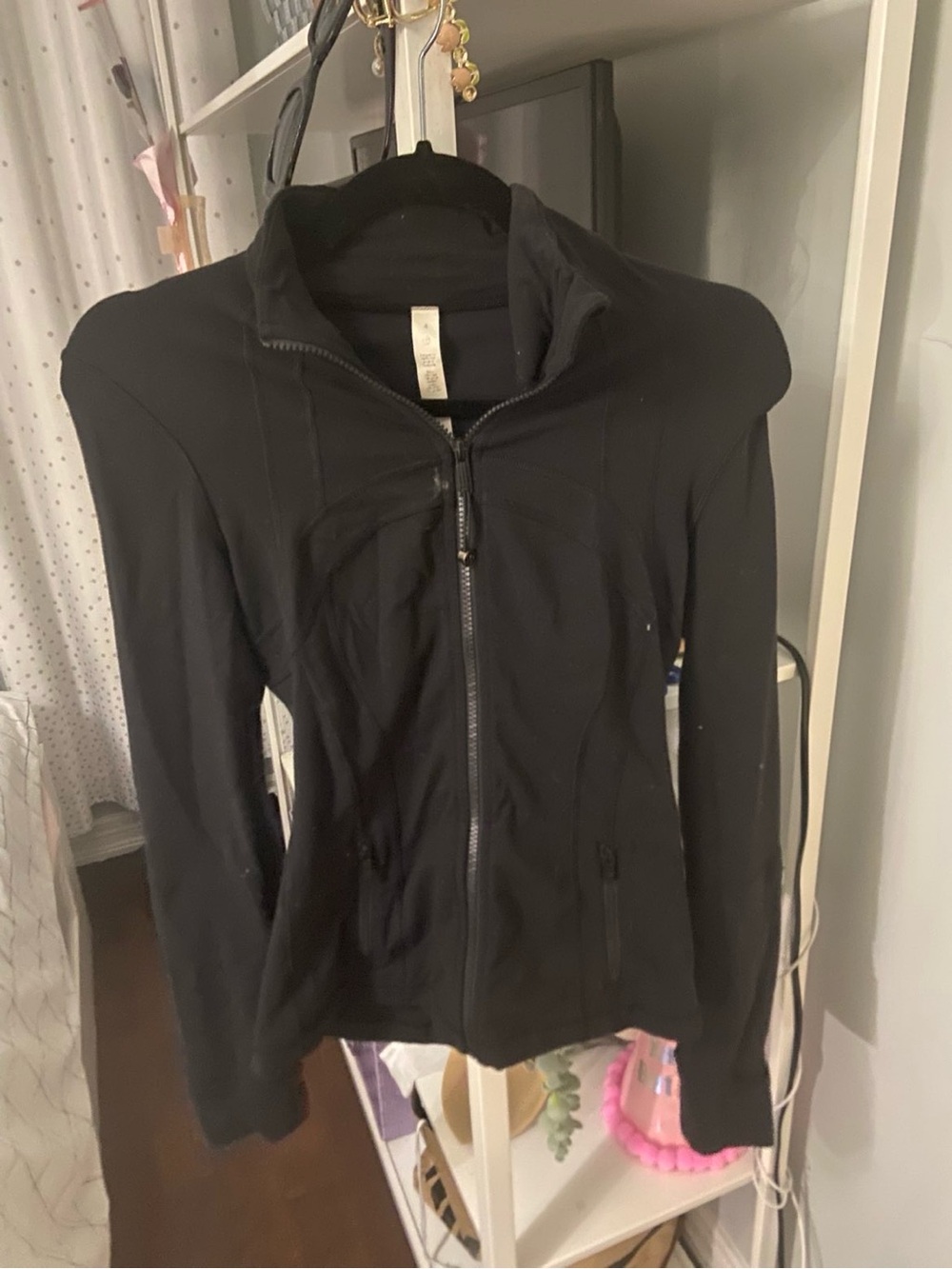 lululemon athletica Black Zip-Up Bomber Jacket